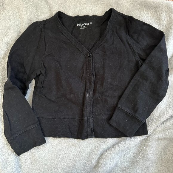 GAP Other - Baby Gap Black Long Sleeve Cotton Cardigan for Toddler Girl Sz 3T